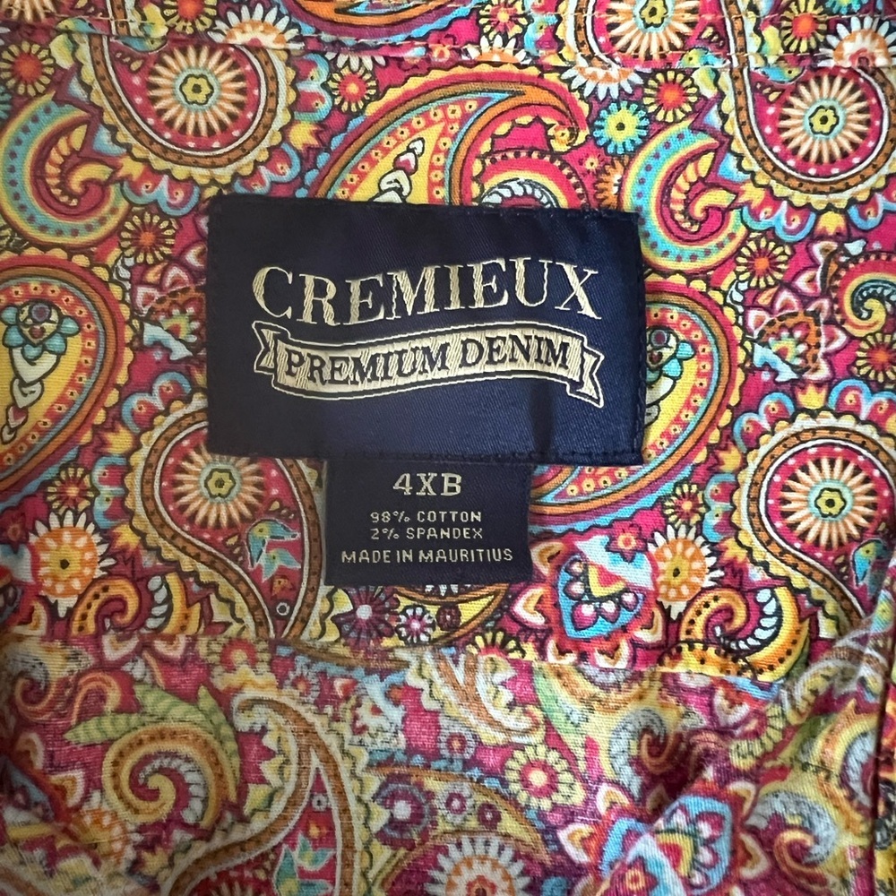 Daniel Cremieux Men's Paisley Shirt - Red and Yellow - Picture 3 of 7